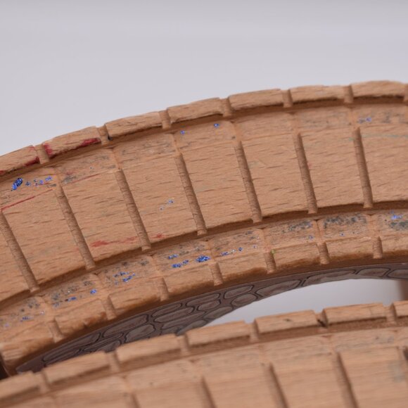 Arched Curved Viaduct Bridge Wooden Clickity Clack Thomas and Friends Used Fair - Picture 7 of 11